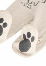 3-Pack Ribbed Cotton 'Little Roar' Zip-Up Rompers - Image 8