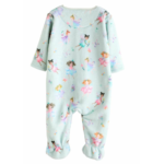 Charming Fairy Print Super Soft Fleece Footed Sleepsuit - Image 2