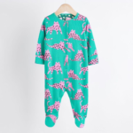Wild Cats Ribbed Footie Romper 3-Pack - Image 5