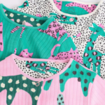 Wild Cats Ribbed Footie Romper 3-Pack - Image 6