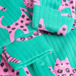 Wild Cats Ribbed Footie Romper 3-Pack - Image 8