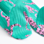 Wild Cats Ribbed Footie Romper 3-Pack - Image 9