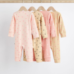 Sweet Hearts Cotton Footless Jumpsuit 4-Pack - Image 4