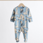 Soft & Snuggle 3-Pack Animal Print Footie Sleepsuits - Image 10