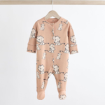 Soft & Snuggle 3-Pack Animal Print Footie Sleepsuits - Image 11