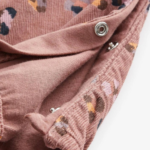 Baby Girls' Floral Corduroy Dungaree and Frill Long-Sleeve Bodysuit Set - Image 2