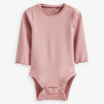 Baby Girls' Floral Corduroy Dungaree and Frill Long-Sleeve Bodysuit Set - Image 4
