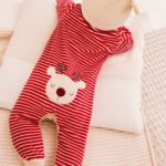 Cozy Newborn Reindeer Character velvet Romper & Hat Set - Image 4