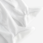 Premium White Embossed Star Cotton Sleepsuit - Image 3