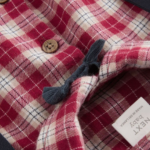 Dapper Baby Boy Festive Outfit: Plaid Shirt, Corduroy Pants & Bow Tie Set - Image 6