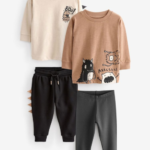 Toddler Monster Graphics 4-Piece T-Shirt & Bottoms Mix Set