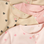 Sweet Hearts Cotton Footless Jumpsuit 4-Pack - Image 3