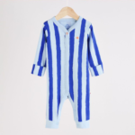 3-Pack Bold Stripe & Checkered Ribbed Rompers - Image 2