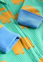 Cozy Rib-Knit 3-Pack Dinosaur Print Footie Rompers - Image 7