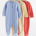 Essential Comfort Plain Footie Romper 3-Pack - Multi-Color