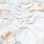 Classic White Animal Print Short-Sleeve Bodysuit 5-Pack - Image 2