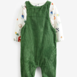 Farmyard Corduroy Dungaree & Top Set - Image 3