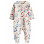 Cool Safari Leopard & Elephant Footie Romper 3-Pack - Image 3