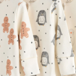 Holiday Treats Gingerbread & Penguin Ribbed Footie 3-Pack - Image 3