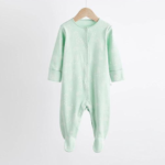 Sweet Dreams Mint & Grey Animal Footie Pajama 3-Pack - Image 3