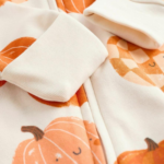 Happy Pumpkin Print Zip-Up Romper - Image 4