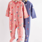 Cozy Fleece Footie Pajamas 2-Pack