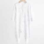 Sweet Dreams Mint & Grey Animal Footie Pajama 3-Pack - Image 4