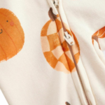 Happy Pumpkin Print Zip-Up Romper - Image 5