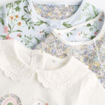 Floral & Swan Embroidered Footed Sleepsuits 3-Pack - Image 5