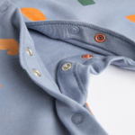 3-Pack Soft Floral Footie Rompers with Peter Pan Collar - Image 8