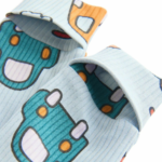 Traffic Jam Ribbed Car Print Footie Rompers 3-Pack - Image 5