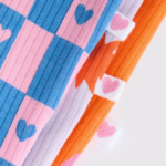 Pop Art Bold Check & Star Ribbed Romper 3-Pack - Image 6