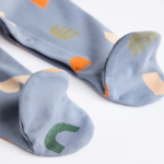 3-Pack Soft Floral Footie Rompers with Peter Pan Collar - Image 6