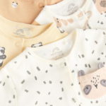 4-Pack Unisex Safari & Panda Print Footie Rompers - Image 8