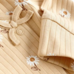 Chic Floral Wrap Footie Romper 3-Pack - Neutral Tones - Image 9