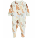 Abstract Forest Ribbed Footie Romper 3-Pack - Neutral Prints - Image 8