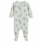 Abstract Forest Ribbed Footie Romper 3-Pack - Neutral Prints - Image 7