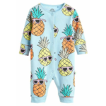 Tropical Vibes Ribbed Footie Romper 3-Pack - Multi-Print - Image 3