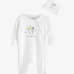 'I'm New Here' Safari Welcome Set - Zip Romper & Cap