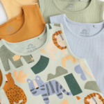 Wild Safari Ribbed Sleeveless Bodysuits 5-Pack - Image 2