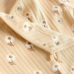 Chic Floral Wrap Footie Romper 3-Pack - Neutral Tones - Image 7