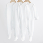 Vibrant Abstract Blocks & Mushroom Romper 3-Pack