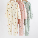 Little Explorer Adventure Ribbed Romper 3-Pack