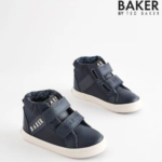 Baker by Ted Baker Navy Hi-Top Sneakers - Image 2