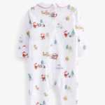 Classic 'My First Christmas' Collar Footie Romper - Image 3