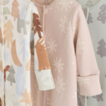 Abstract Forest Ribbed Footie Romper 3-Pack - Neutral Prints - Image 4