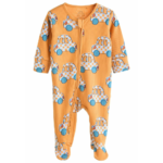 Traffic Jam Ribbed Car Print Footie Rompers 3-Pack - Image 2