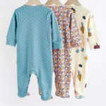 Orchard Blooms Appliqué & Floral Footie Romper 3-Pack - Image 2